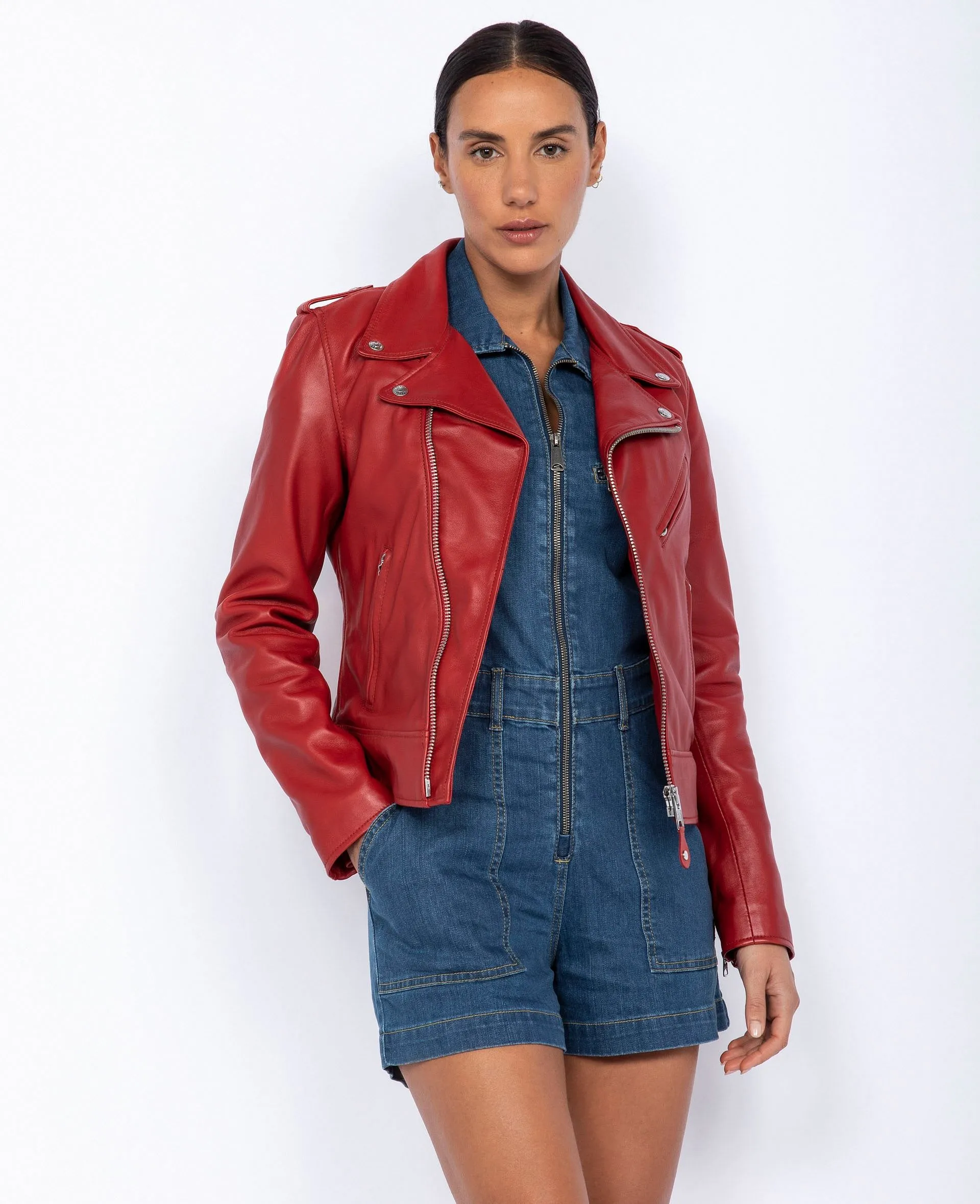 Blouson Perfecto®, cuir d'agneau