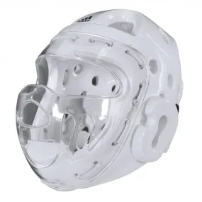 Casque Taekwondo Avec Visière Adidas - Blanc