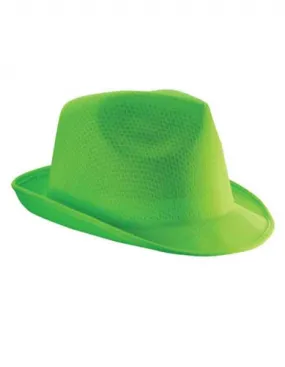 Chapeau léger - coloris vert vif fluo - adulte - C2078 - taille unique - idéal pour soirées disco bals costumés 