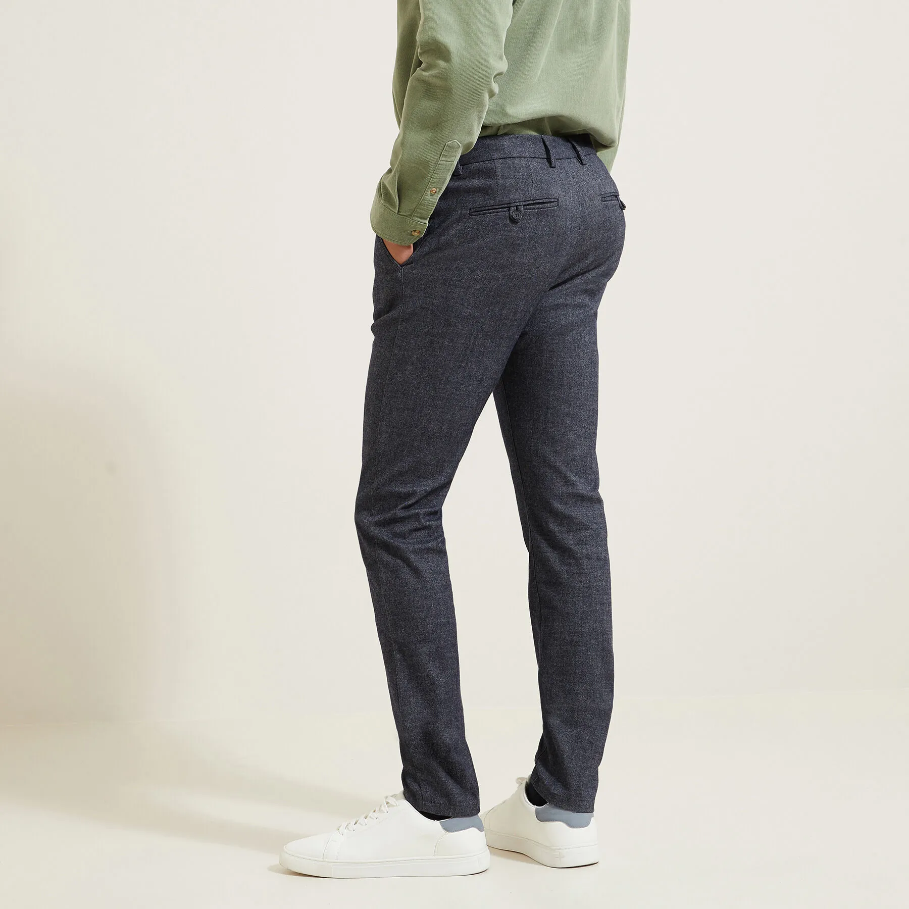 Chino slim fantaisie Bleu foncé | Jules