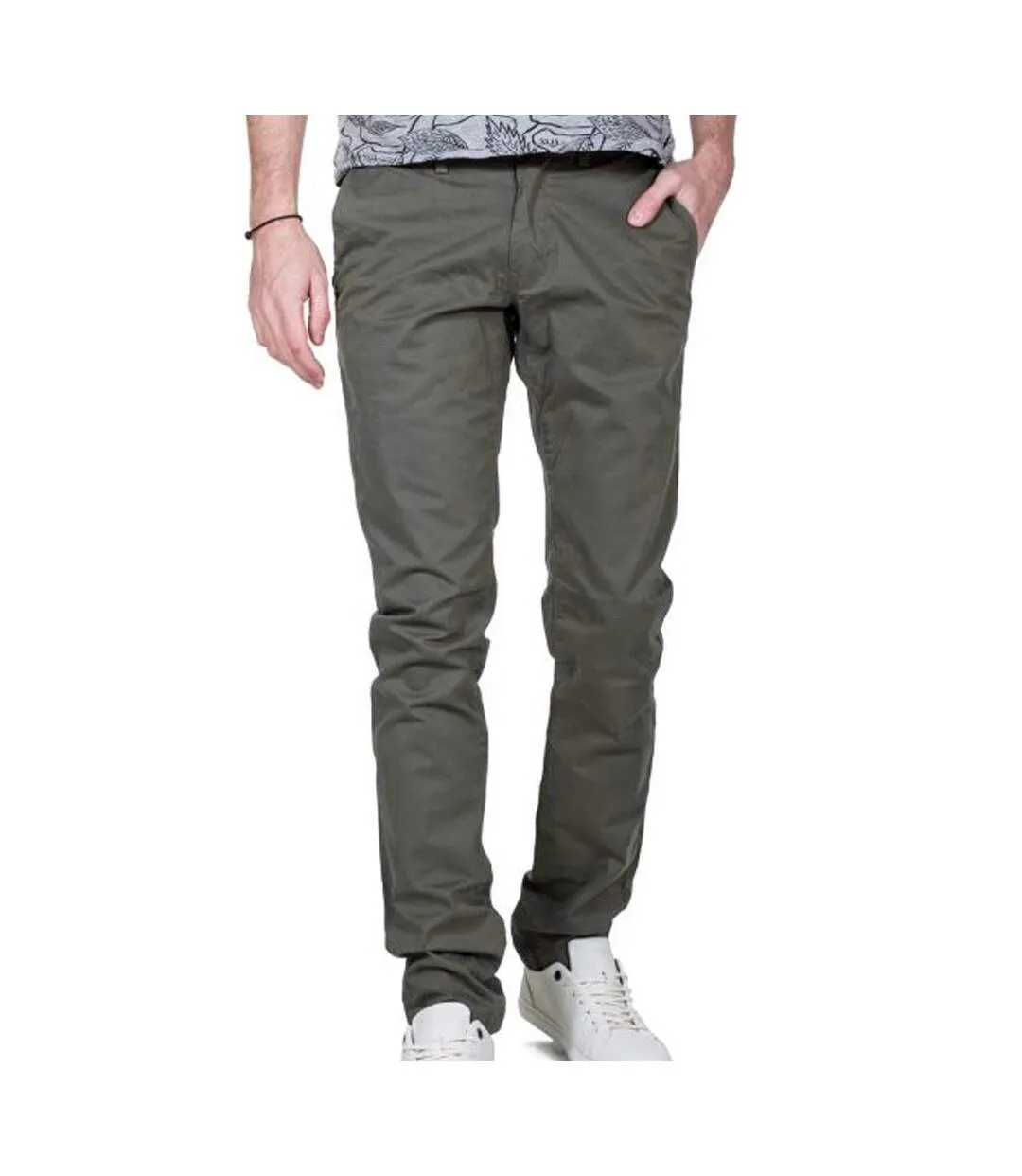 Chino Slim Gris Homme Teddy Smith Stretch