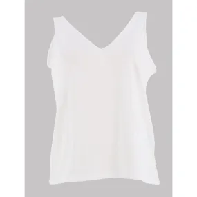 Débardeur en lin joy col v blanc femme - Vero Moda | wimod