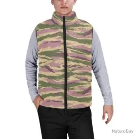 Gilet matelassé doudoune sans manches avec col montant camouflage russe kamysh airborne