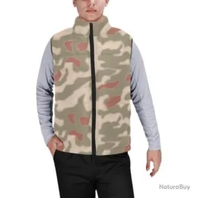 Gilet matelassé type doudoune sans manches avec col montant camouflage ww2 sumpfmuster 44