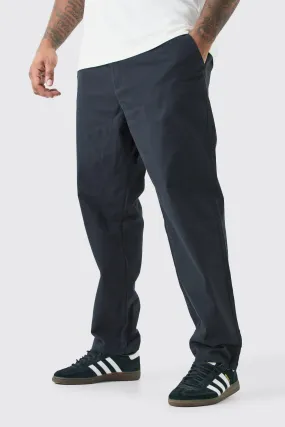 Grande taille - Pantalon chino slim à talle fixe