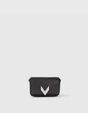 Le sac 111 en cuir d'agneau noir chrome free femme