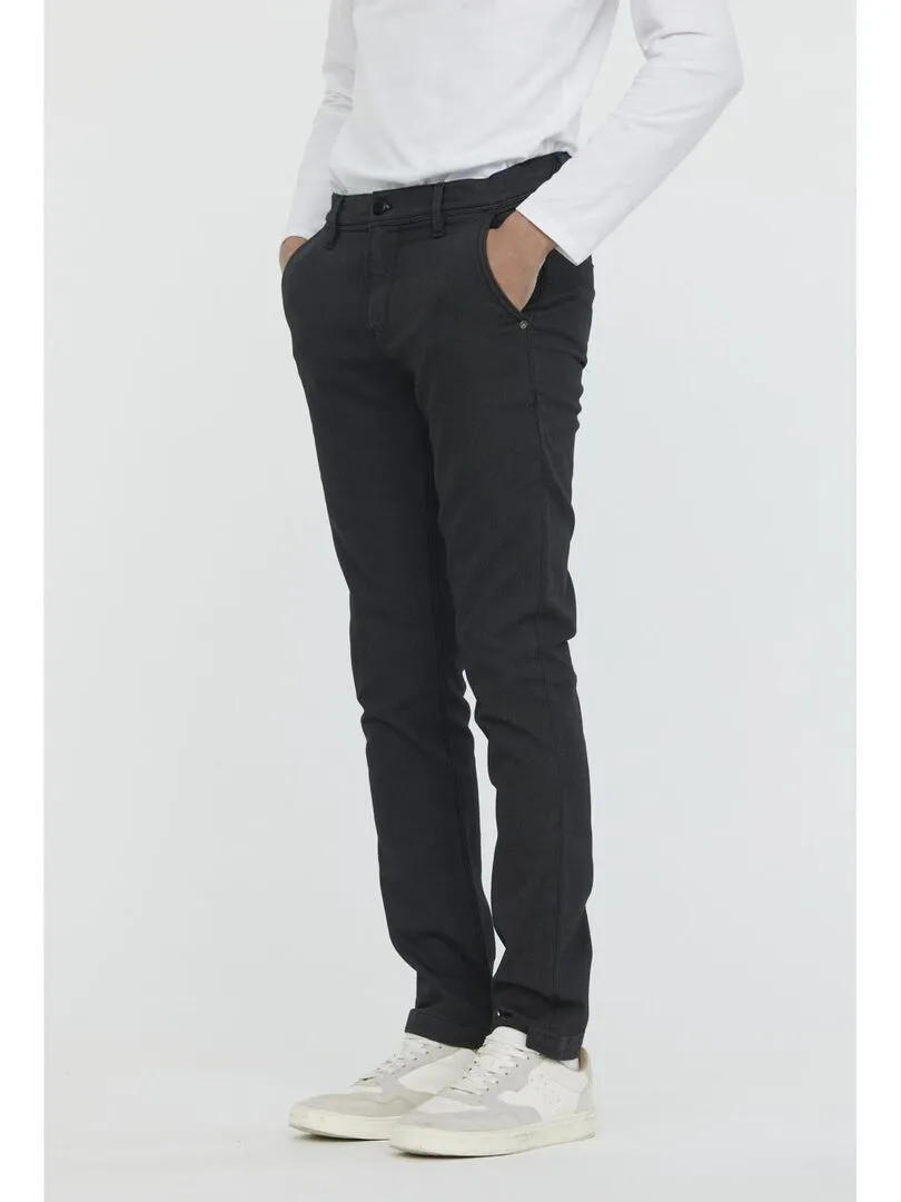 Lee Cooper - Pantalon coton chino straight GALANT - gris anthracite