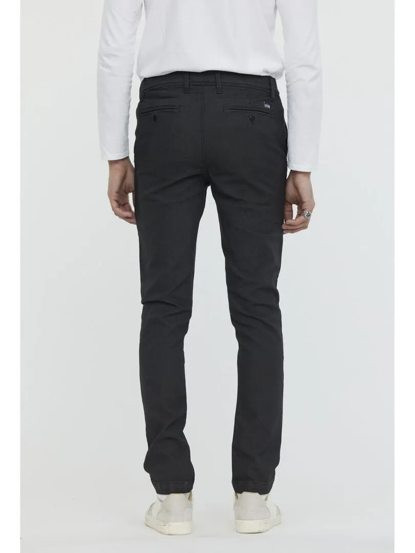 Lee Cooper - Pantalon coton chino straight GALANT - gris anthracite