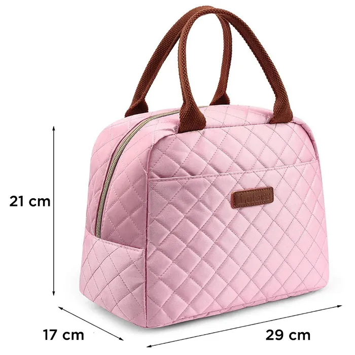 Lunch Bag Femme Rose ou Sac Repas Isotherme - Shine Boutique