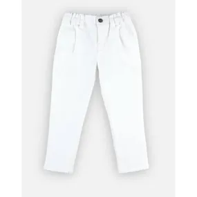 Pantalon blanc en twill blanc - Noukies