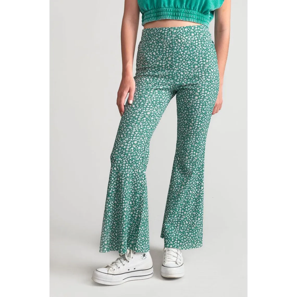 Pantalon bootcut JAYAGI vert | 3 Suisses