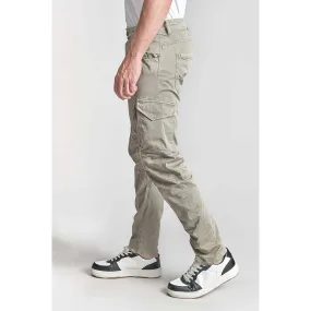 Pantalon cargo ALBAN gris Milo Le Temps des Cerises - Pantalon Homme sur MenCorner