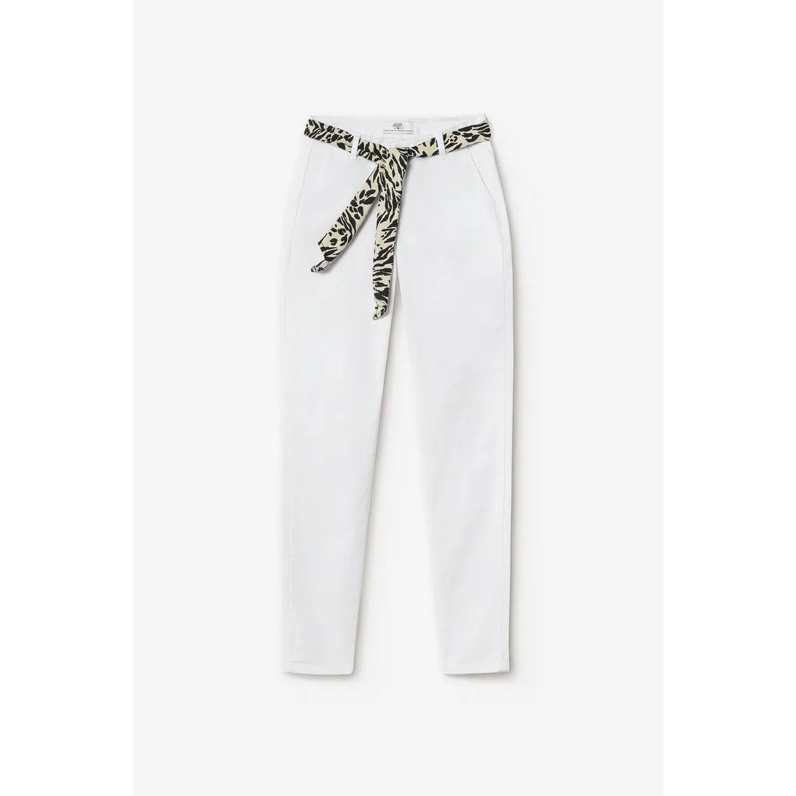 Pantalon chino Dyli3 blanc en coton | 3 Suisses