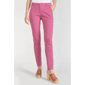 Pantalon chino Dyli3 fuchsia rouge en coton | 3 Suisses