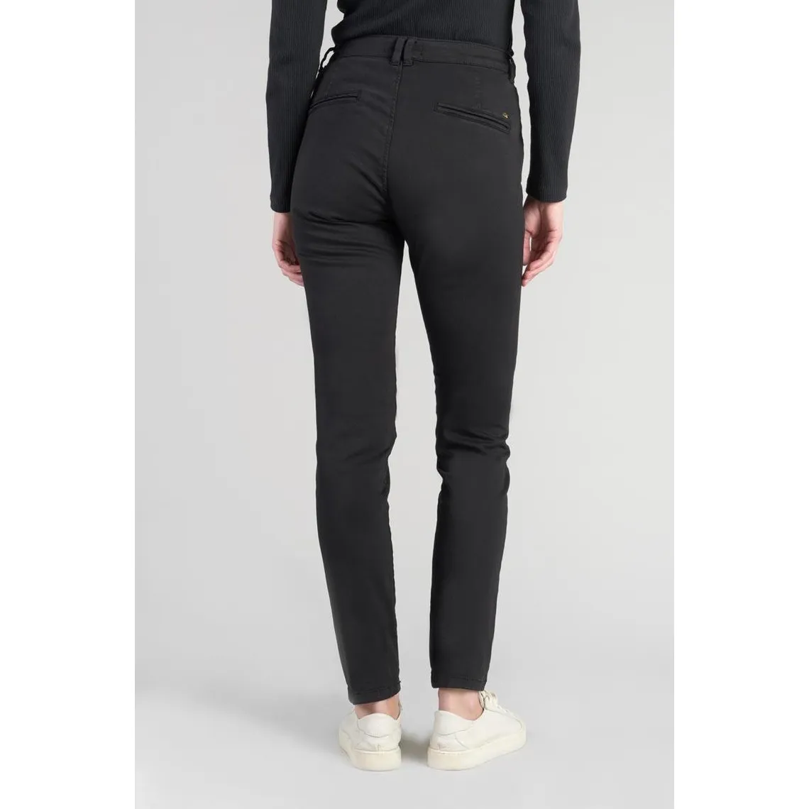 Pantalon chino Dyli4 noir en coton | 3 Suisses