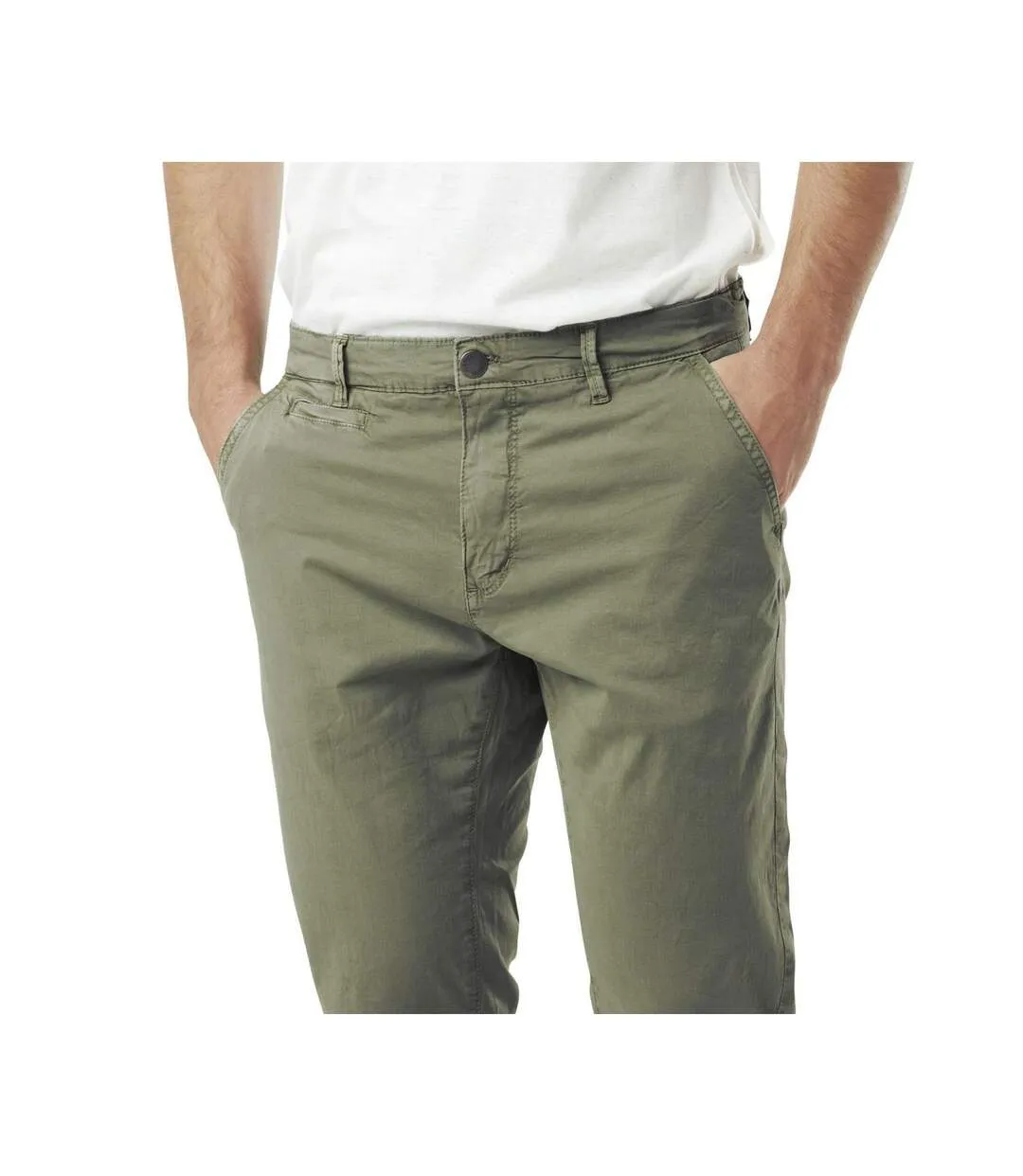 Pantalon chino ecusson brodé en coton Coast Vondutch