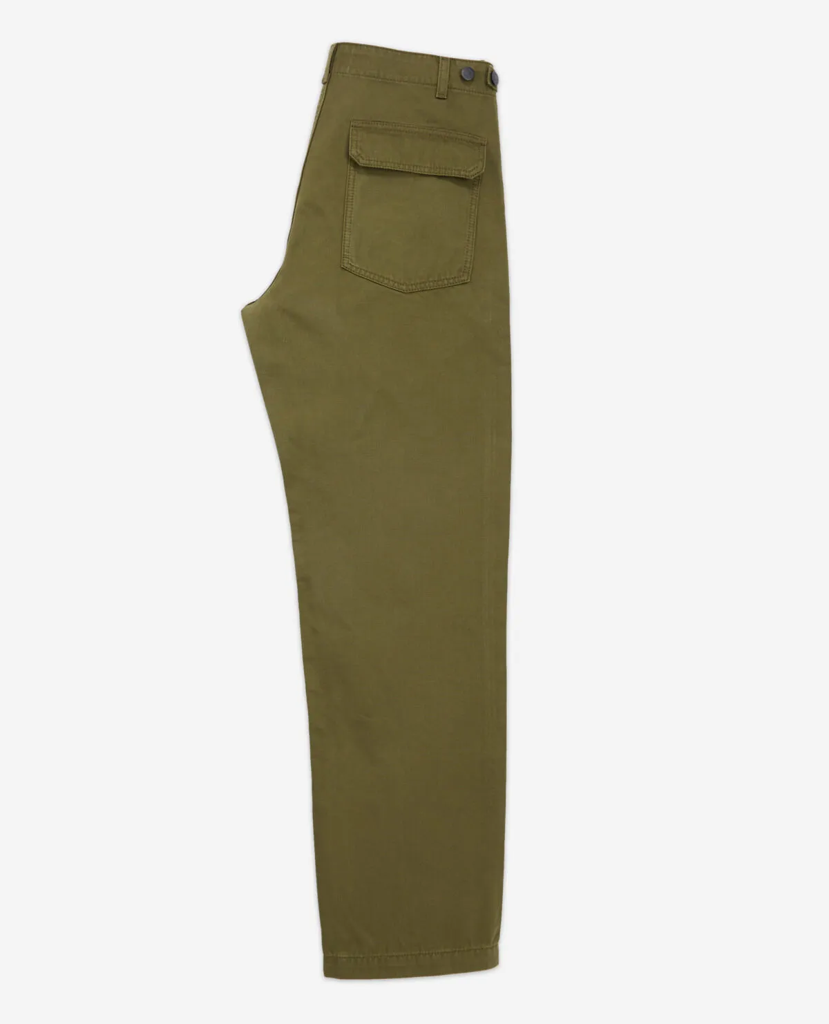 Pantalon chino en coton à poches kaki