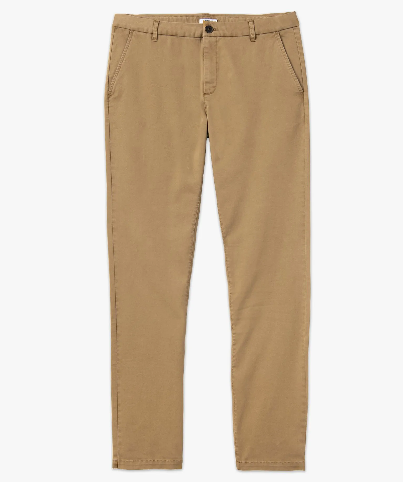 pantalon chino en coton stretch coupe slim homme beige