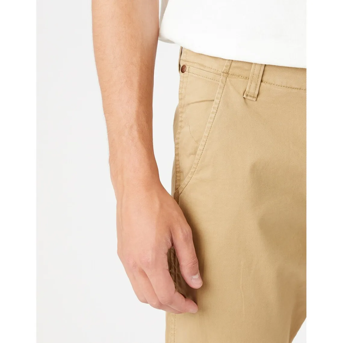 Pantalon chino Homme beige en coton | 3 Suisses