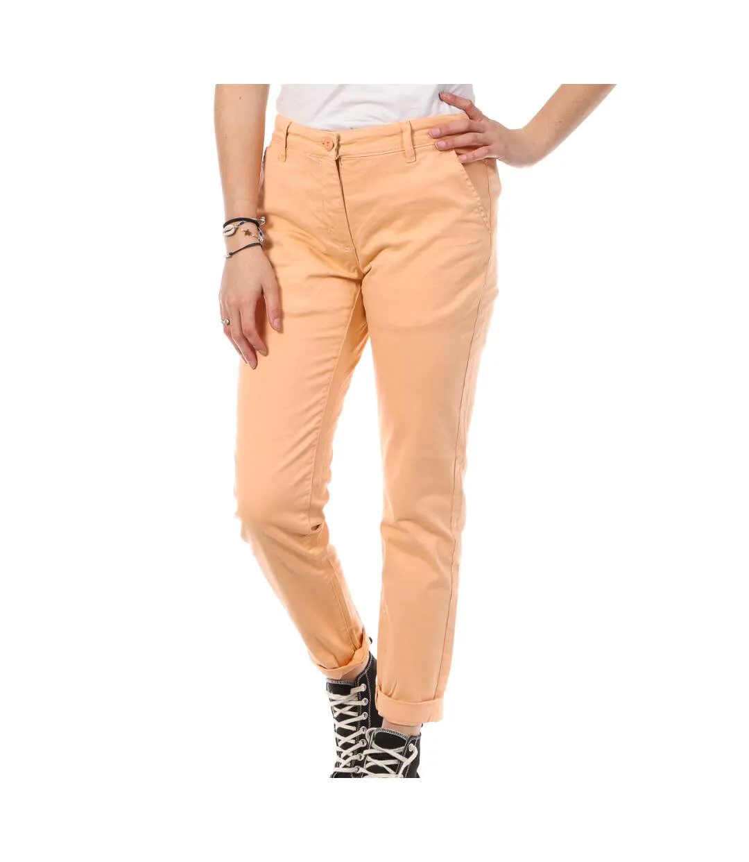 Pantalon Chino Orange Femme Joseph In Pia