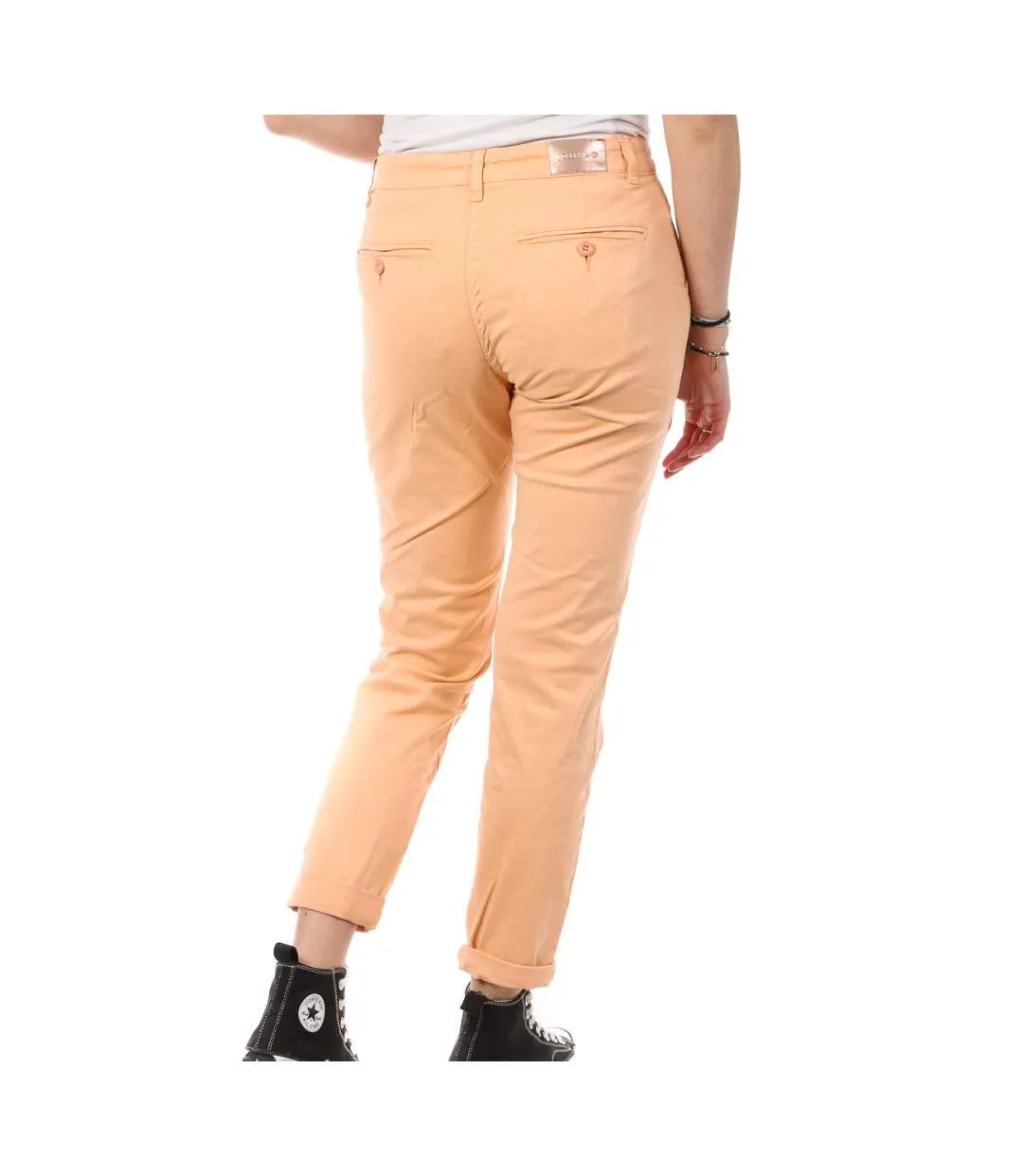 Pantalon Chino Orange Femme Joseph In Pia