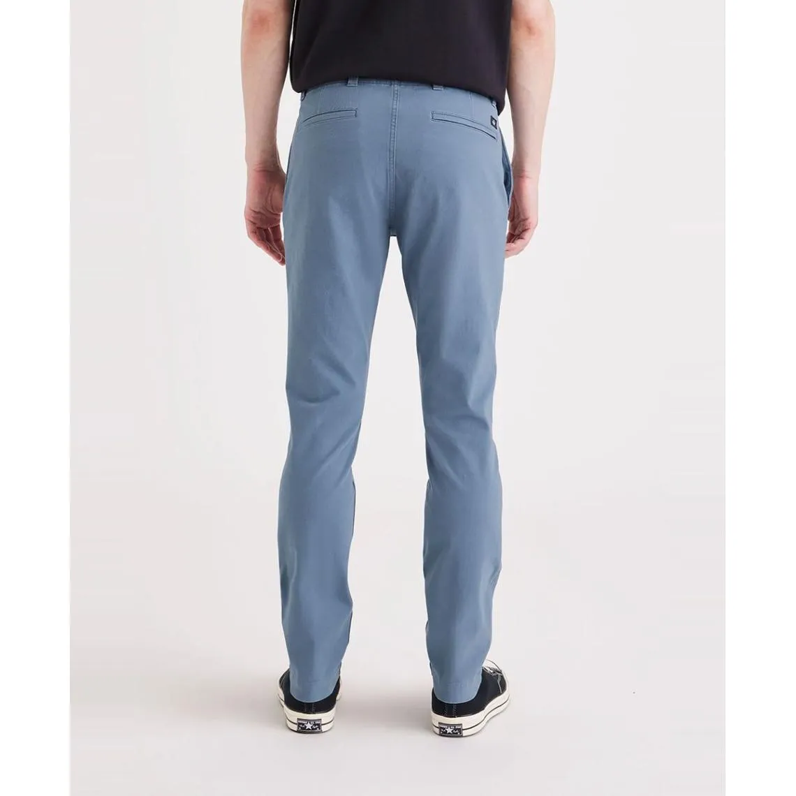 Pantalon chino skinny en coton Alpha bleu | 3 Suisses