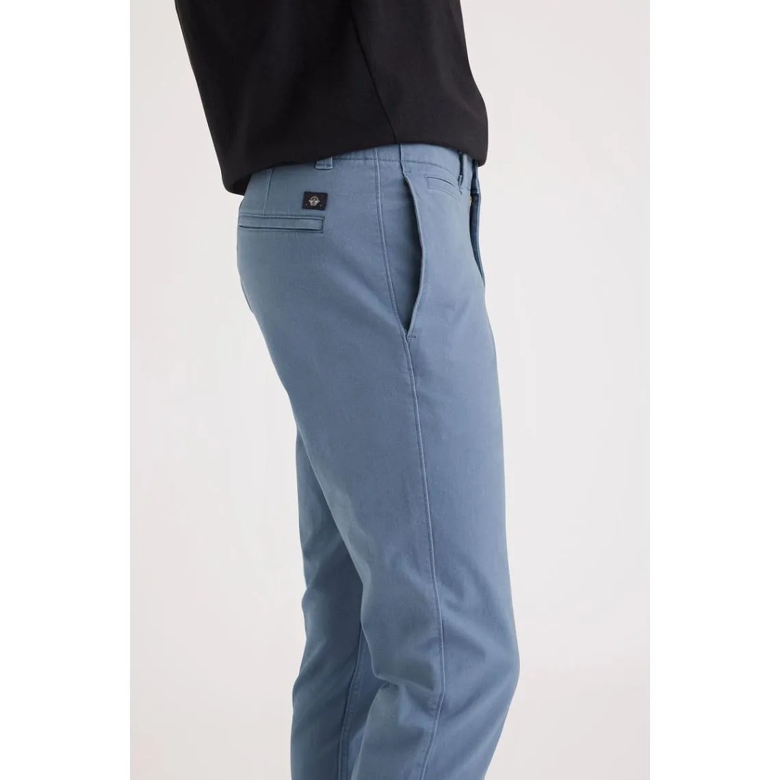 Pantalon chino skinny en coton Alpha bleu | 3 Suisses