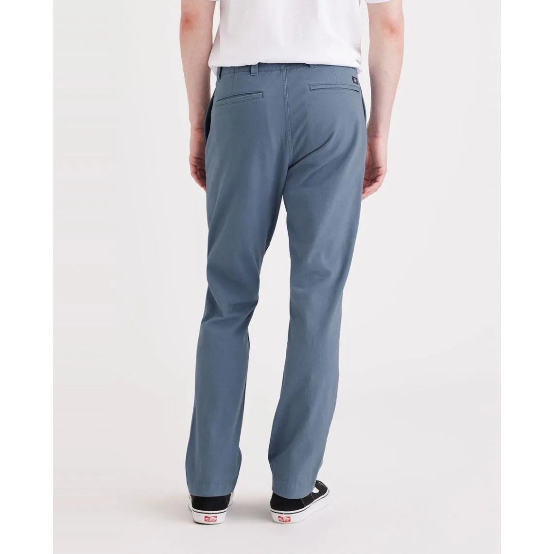 Pantalon chino slim Alpha bleu en coton | 3 Suisses