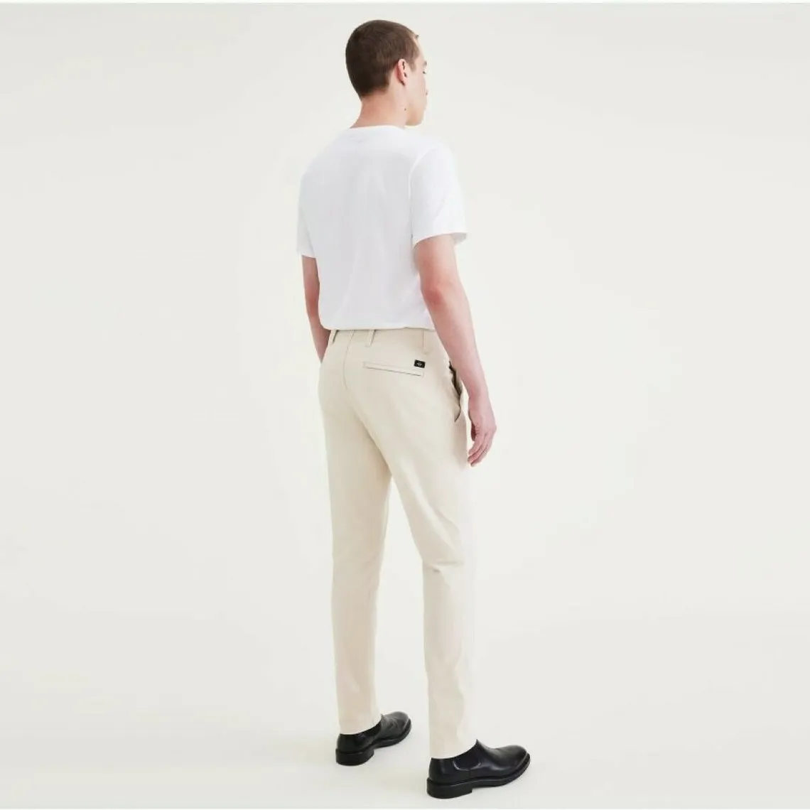 Pantalon chino slim California écru en coton | 3 Suisses