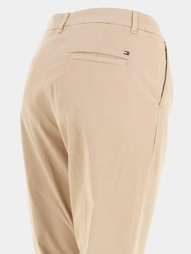 Pantalon chino slim co blend maron femme - Tommy Hilfiger | wimod