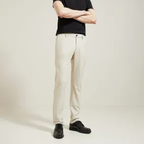 Pantalon chino slim en twill bi-ton Ecru | Jules