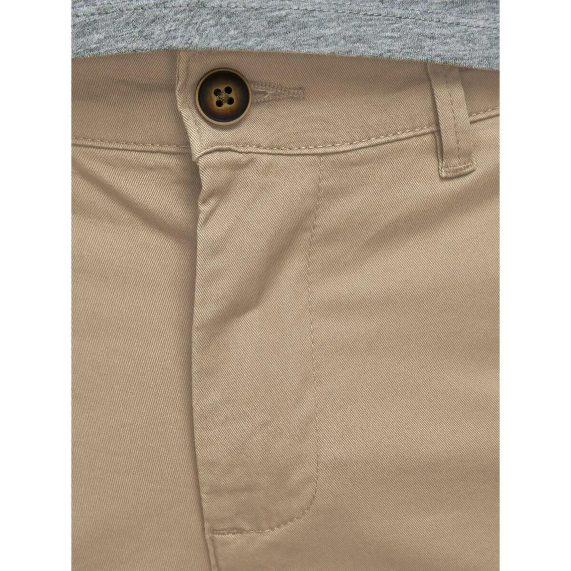 Pantalon chino Slim Fit Beige en coton Joey | 3 Suisses