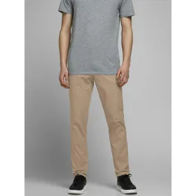 Pantalon chino Slim Fit Beige en coton Joey | 3 Suisses