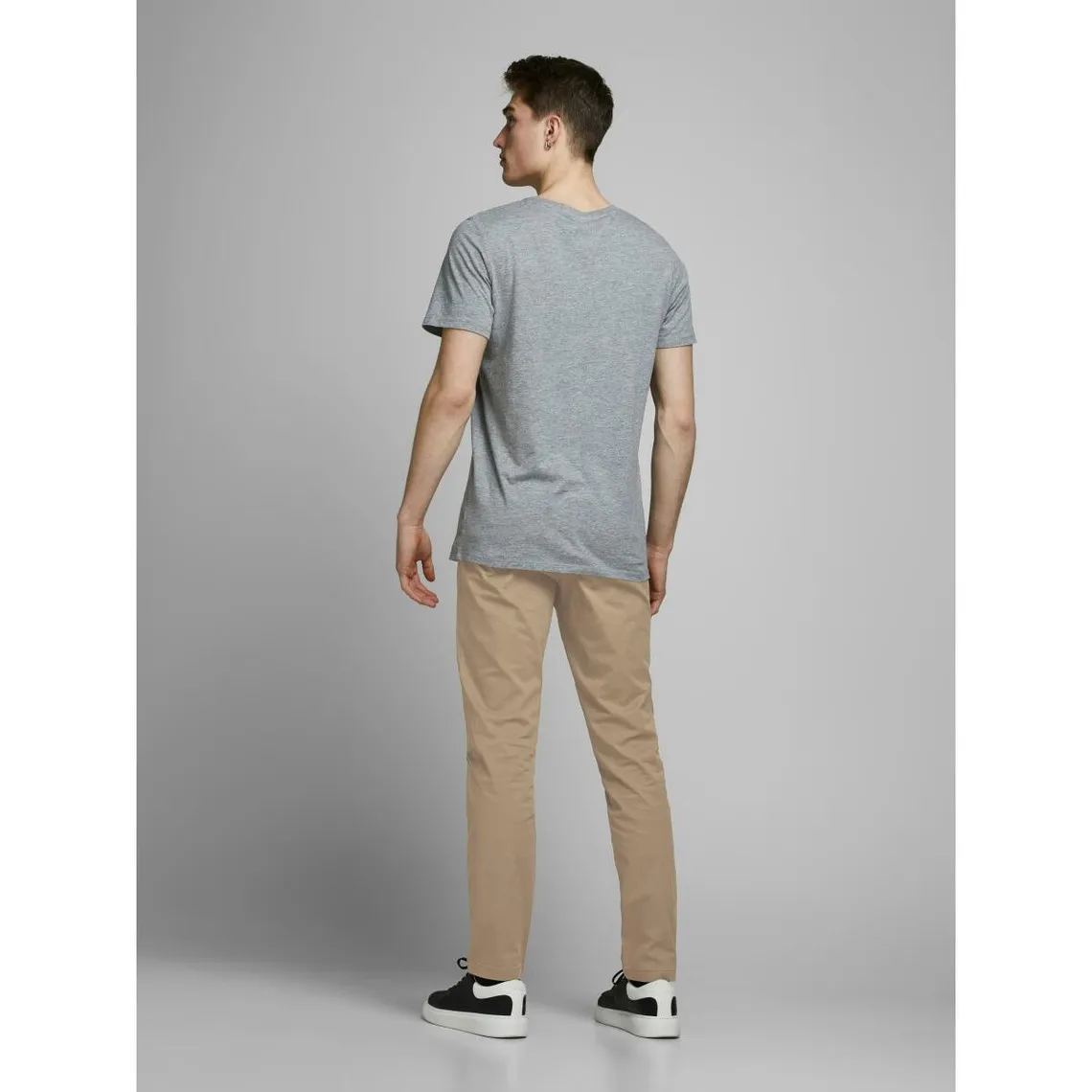 Pantalon chino Slim Fit Beige en coton Joey | 3 Suisses