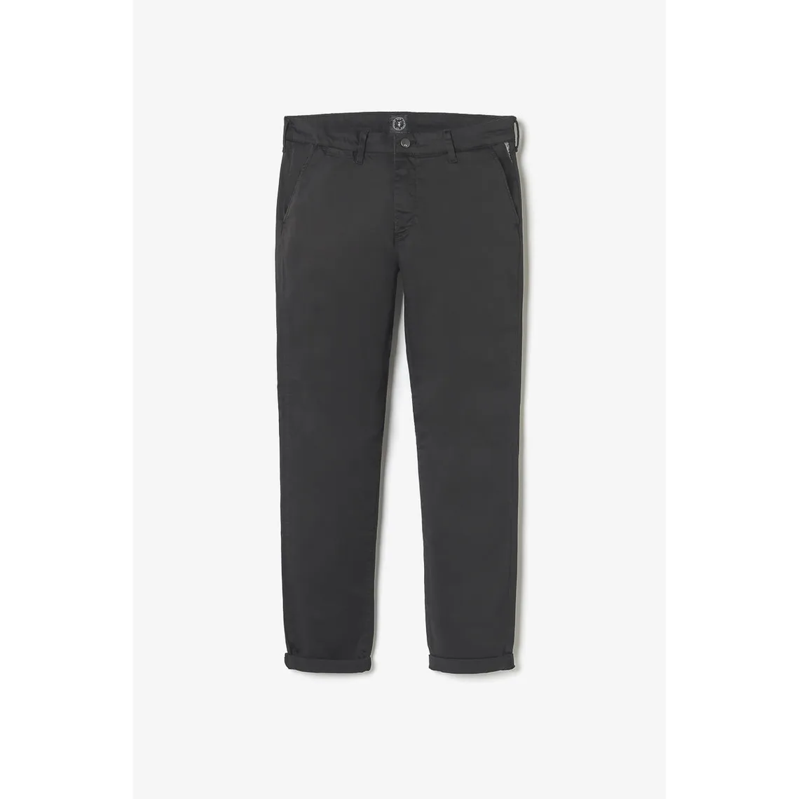 Pantalon chino slim Jas noir en coton | 3 Suisses