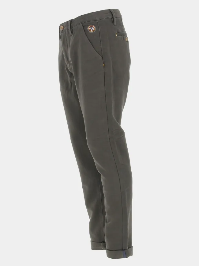 Pantalon chino slim josh gris homme - Benson & Cherry | wimod