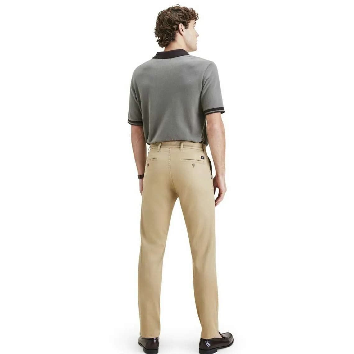 Pantalon chino slim Original camel en coton | 3 Suisses