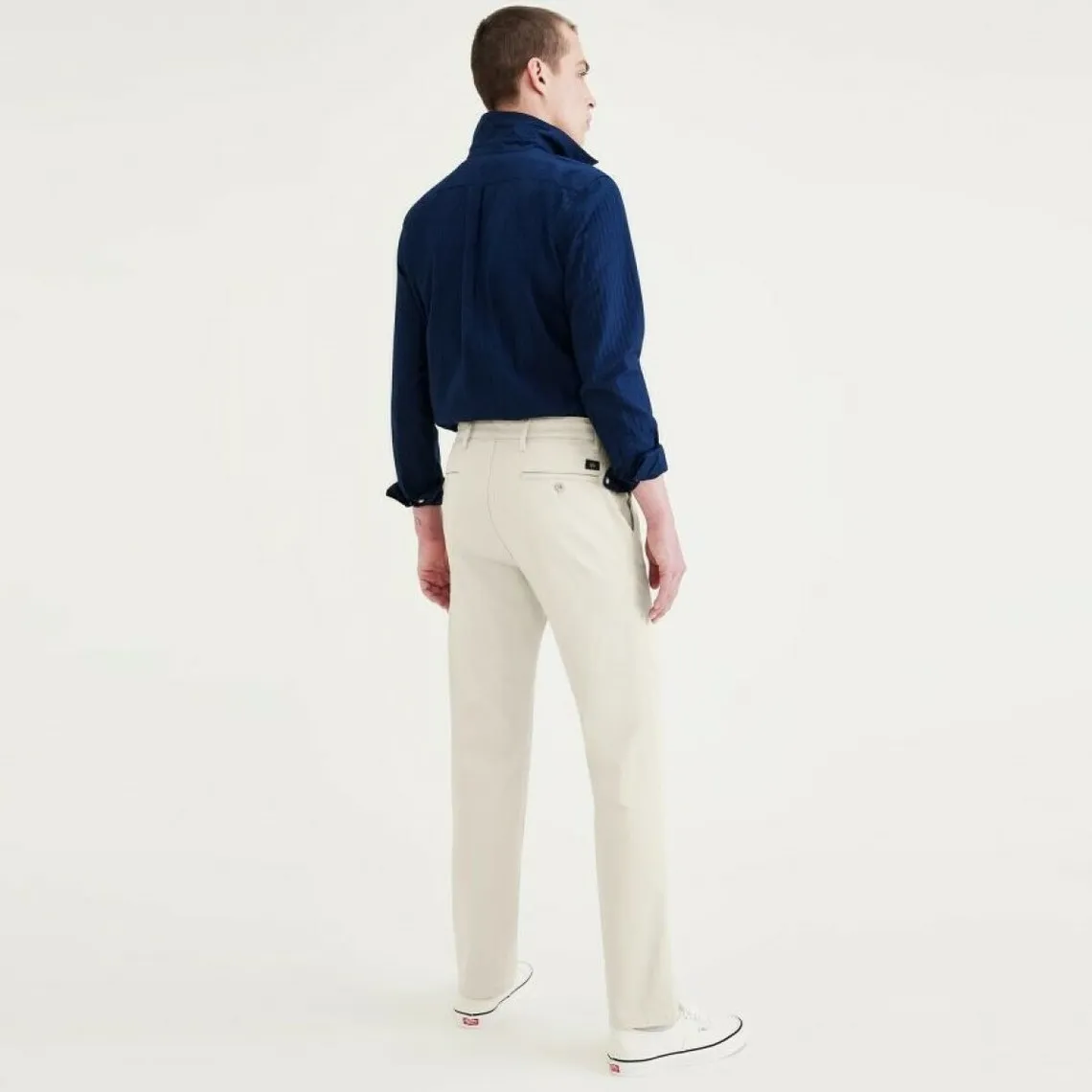 Pantalon chino slim Original écru en coton | 3 Suisses