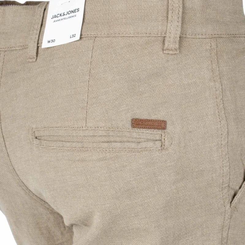 Pantalon chino slim poches cordon de serrage Homme JACK & JONES à 