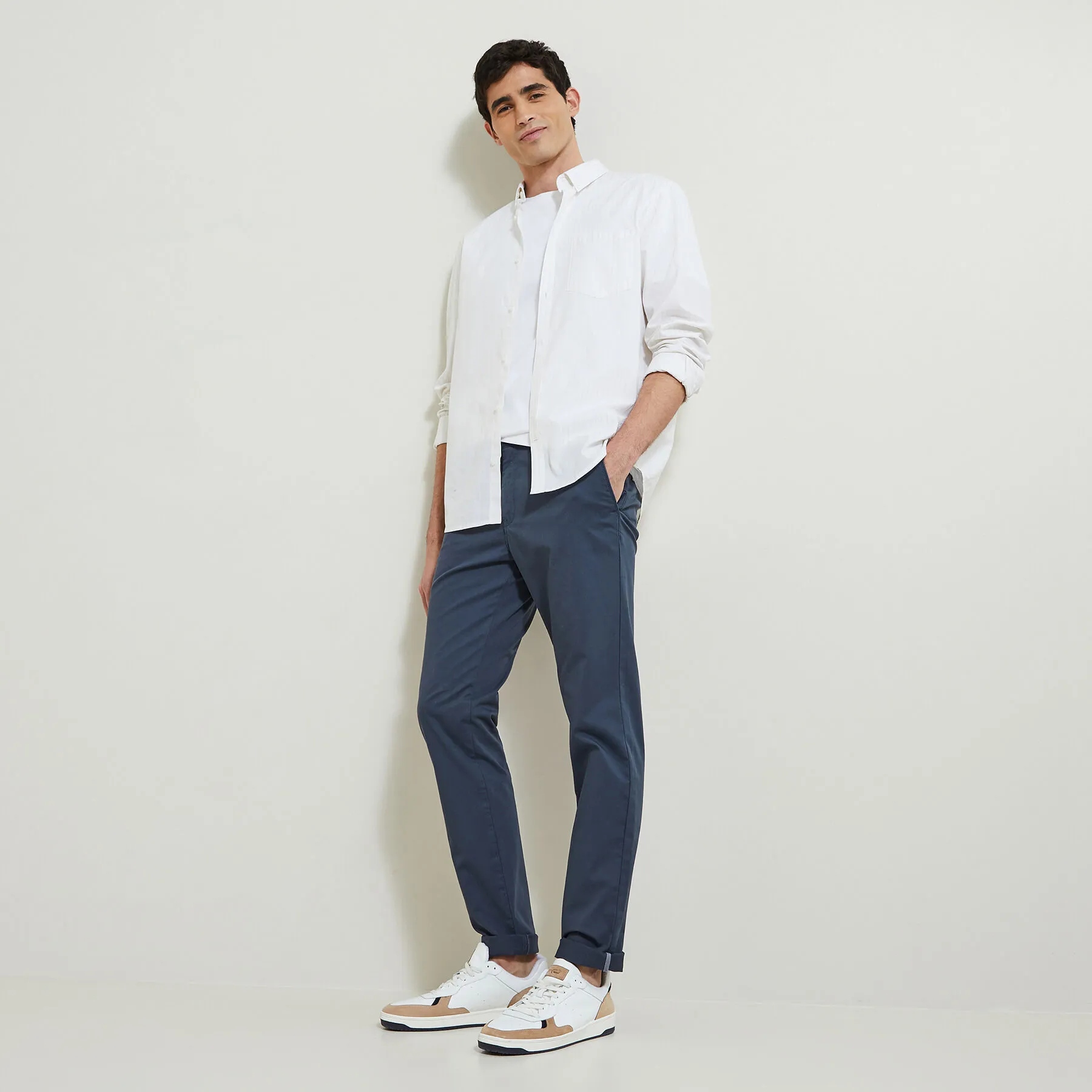 Pantalon chino slim "le parfait by JULES" Bleu | Jules