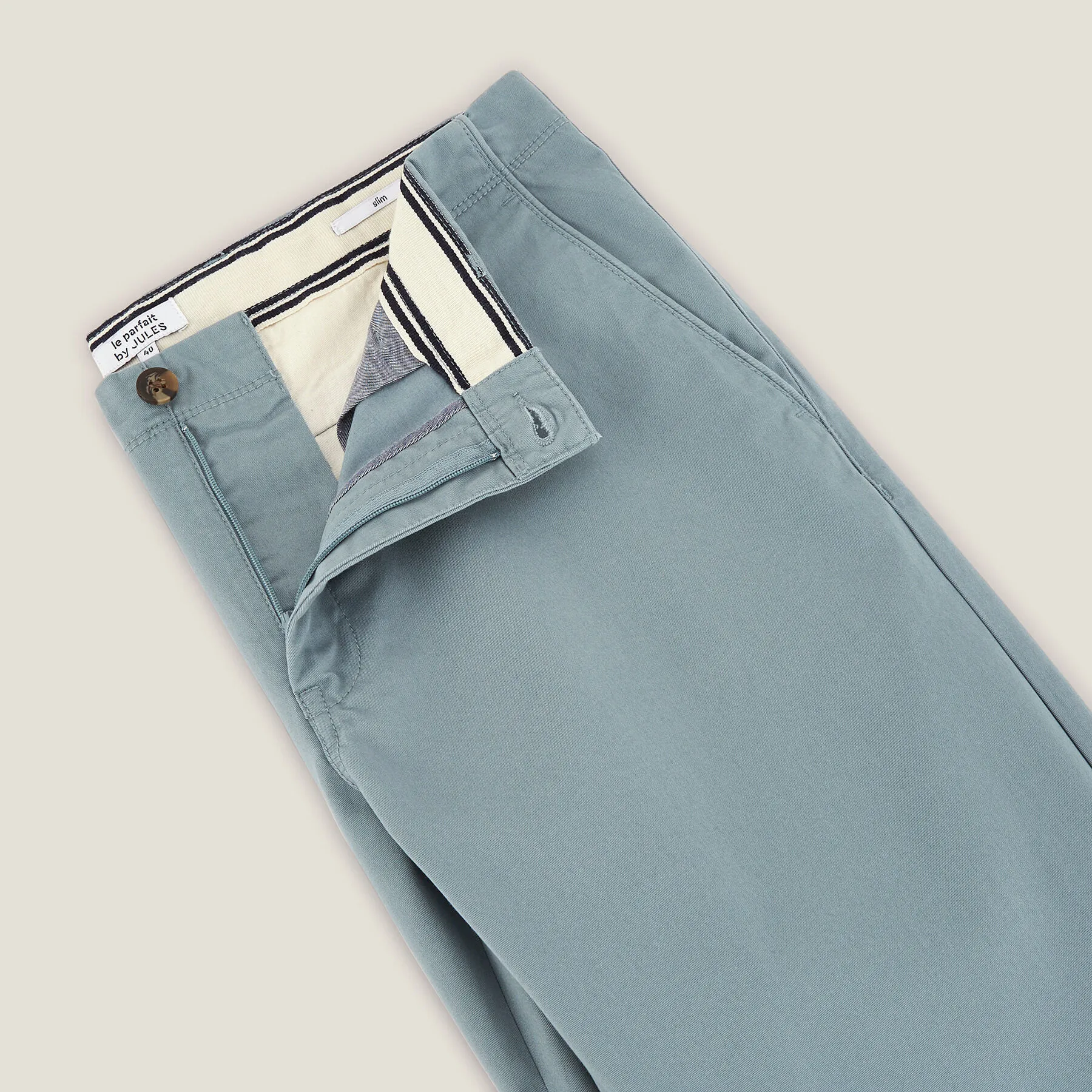 Pantalon chino slim "le parfait by JULES" Bleu Clair | Jules