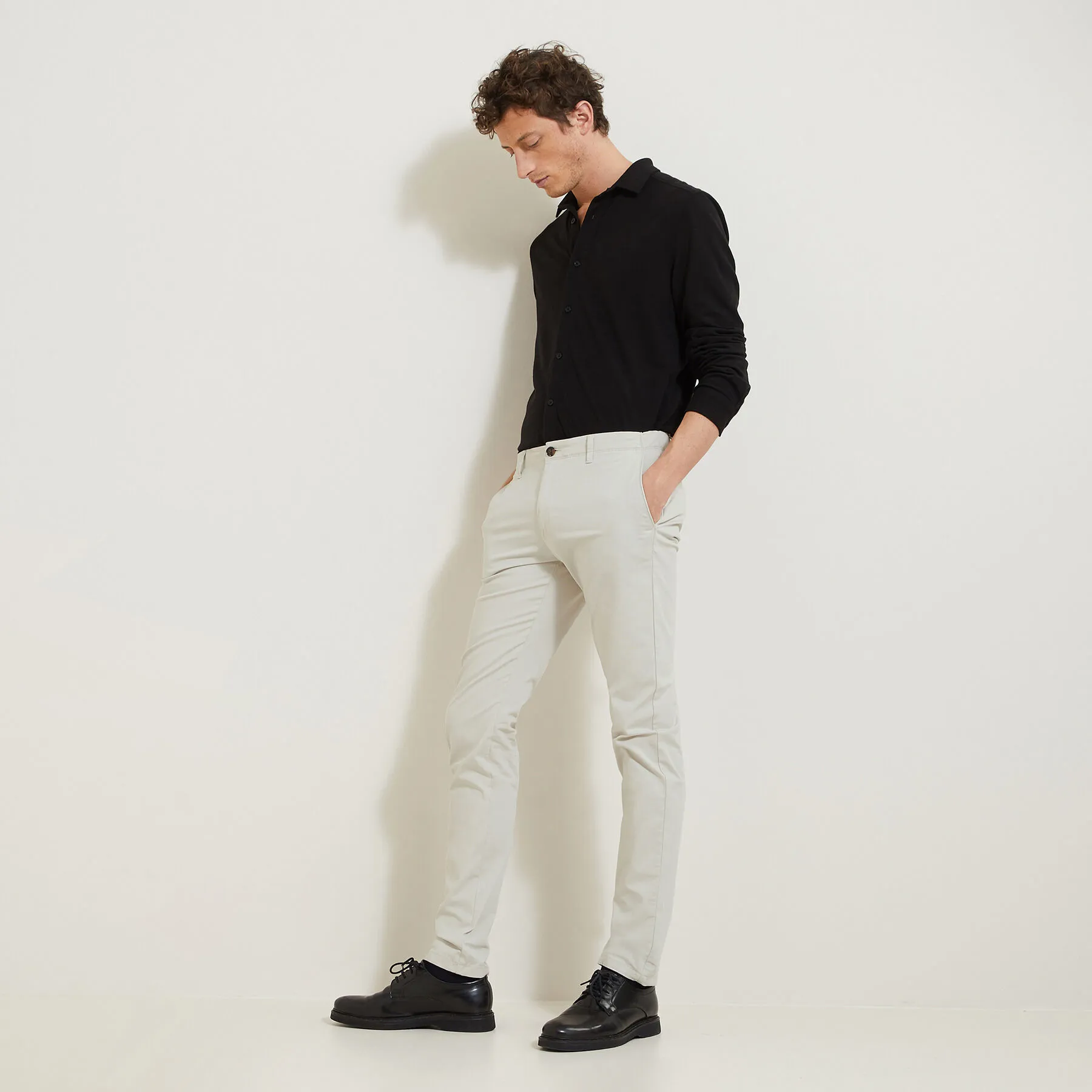 Pantalon chino slim "le parfait by JULES" Craie | Jules