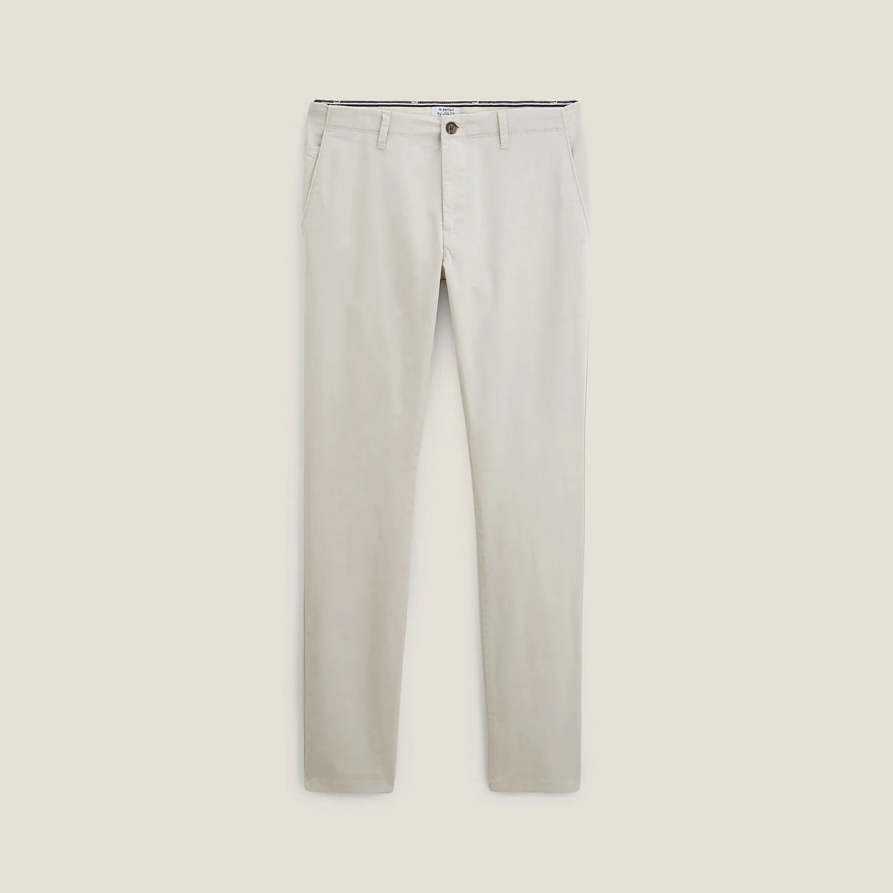 Pantalon chino slim "le parfait by JULES" Craie | Jules