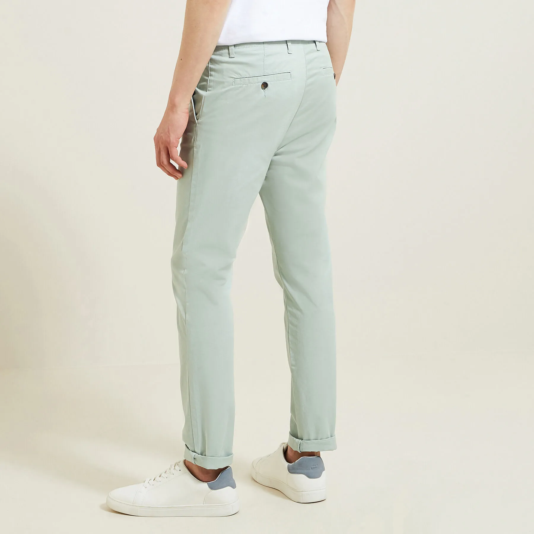 Pantalon chino slim "le parfait by JULES" Kaki Moyen | Jules