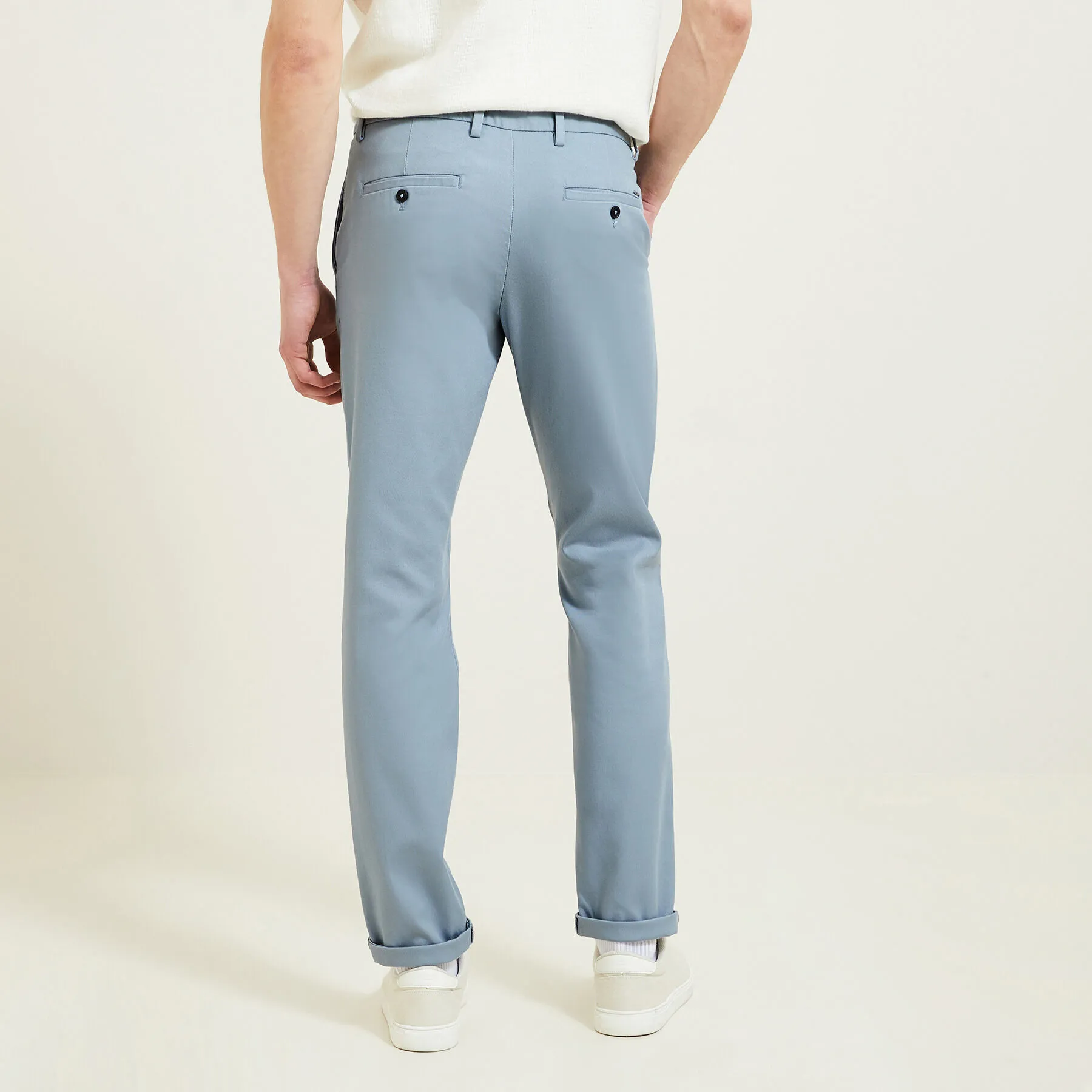 Pantalon chino slim urbain "le parfait by JULES" Bleu clair | Jules