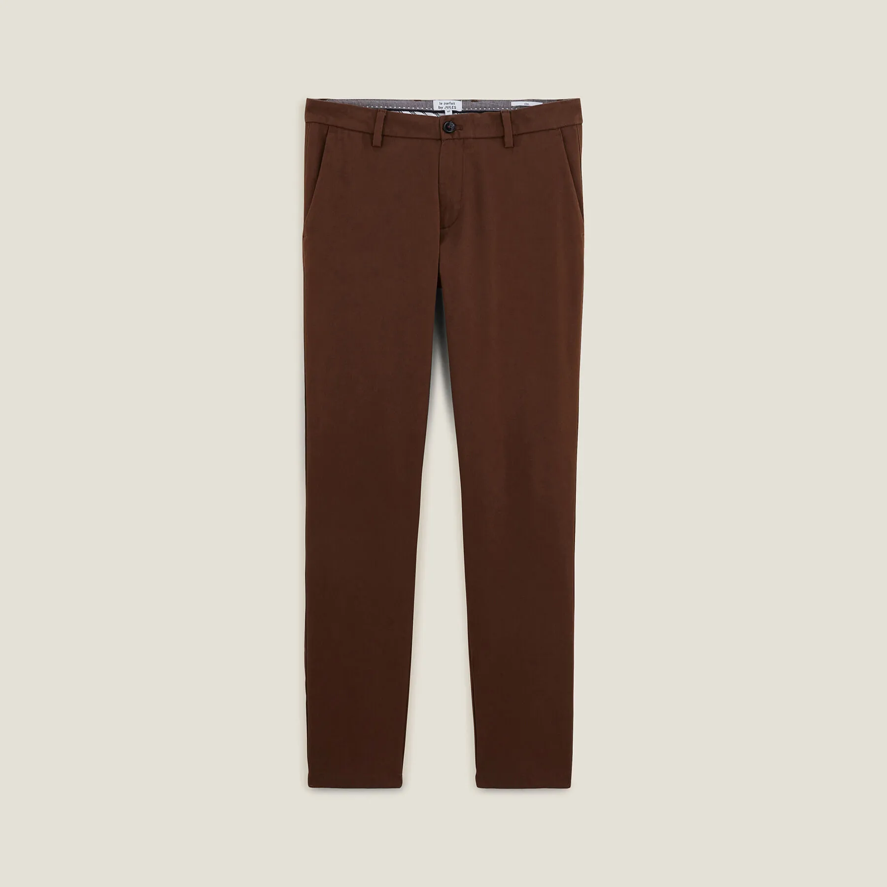 Pantalon chino slim urbain "le parfait by JULES" Marron | Jules