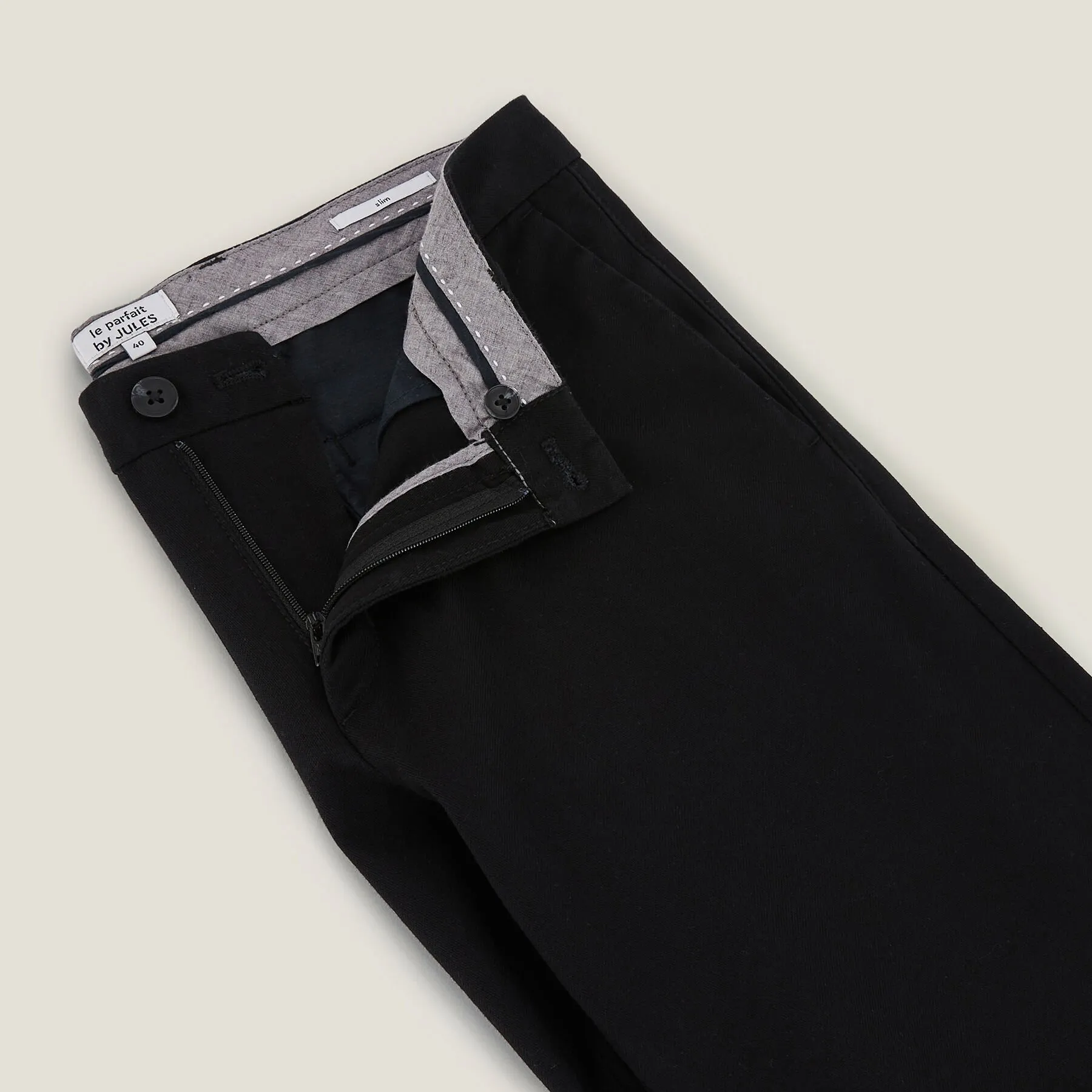 Pantalon chino slim urbain "le parfait by JULES" Noir | Jules