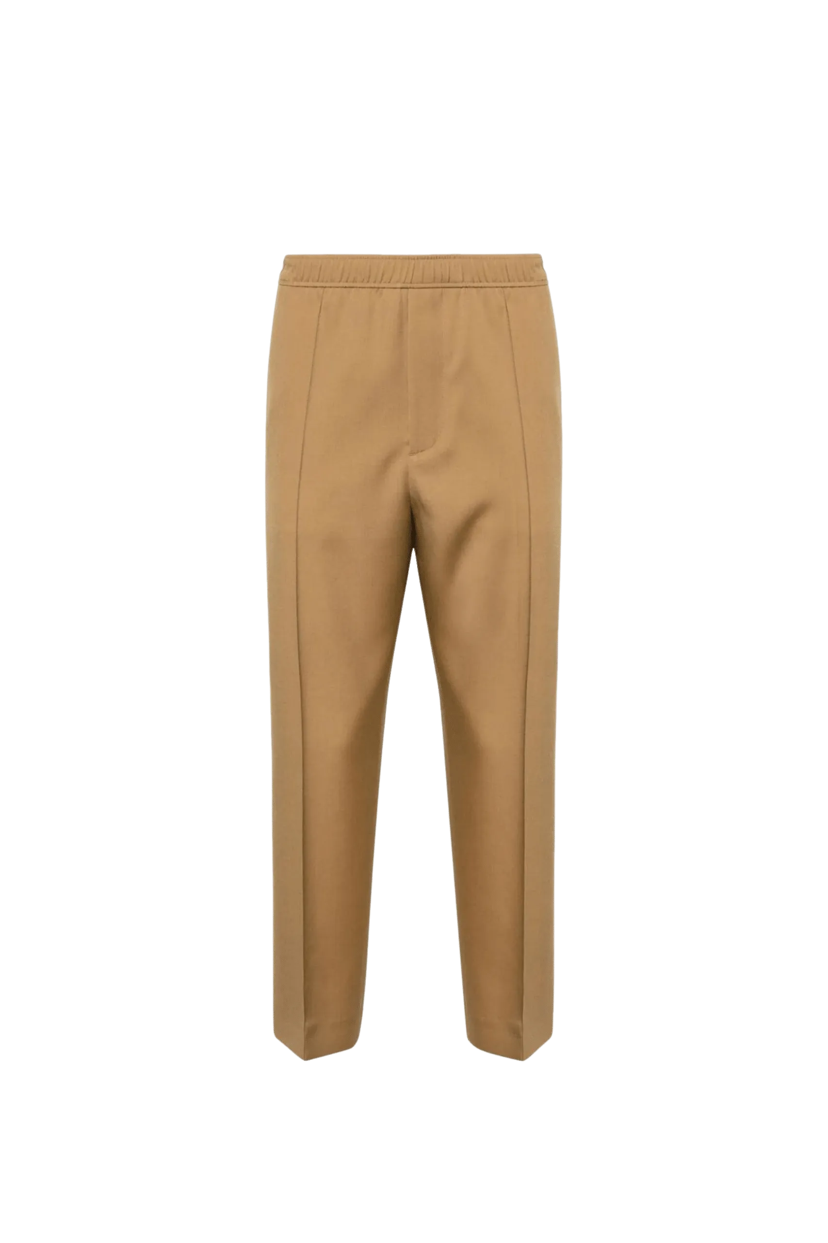 Pantalon Fuselé Laine Beige