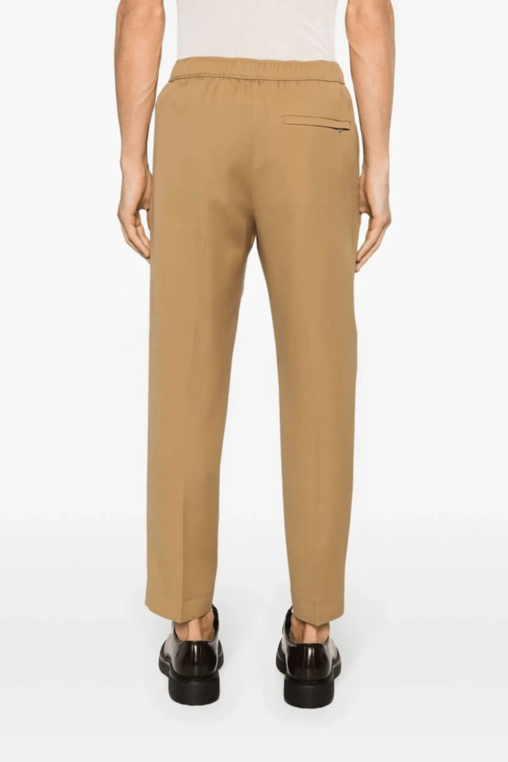 Pantalon Fuselé Laine Beige