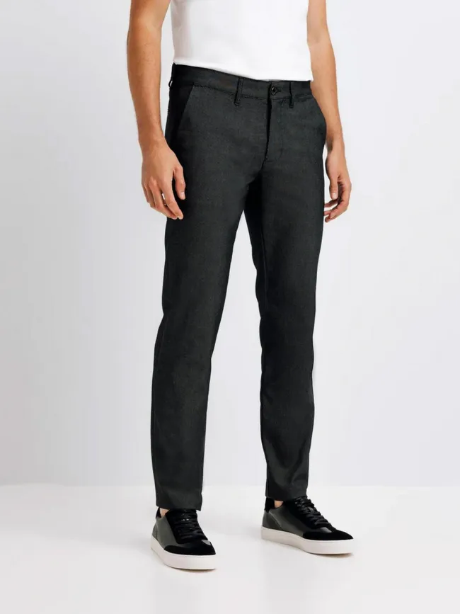 Pantalon slim perry noir homme - Izac | wimod